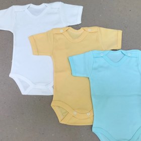 Resim Özdemirli Bebe Çıtçıtlı Badi Kısa Kol (3 Lü Paket) 