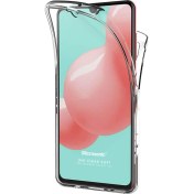 Resim Samsung Galaxy A31 Kılıf 6 Tarafı Tam Full Koruma 360 Clear Soft Şeffaf Microsonic