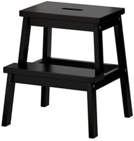 Resim Ikea Bekvam Basamaklı Mutfak Tabure Merdiven Siyah 