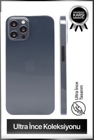 Resim bastcase iPhone 12 Pro Max Ultra İnce Şeffaf Telefon Kılıfı 