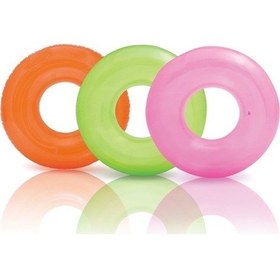 Resim Şeffaf Simit 51cm - Mavi 3 -6 Yaş Çok Renkli 