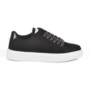 Resim aspor Siyah Süet Bağcıklı Erkek Sneaker 