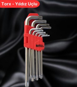 Resim BtechStore Alyan Takımı Torx Yıldız Uçlu Set 9 Parça 