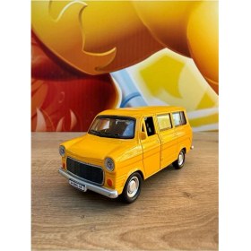 Resim Scntoys Oyuncak Metal Çekbırak Havalı Korna Ford Minibüs Sarı Eski Nostaljik Minibüs Sesli Işıklı Ford 
