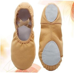 Resim 1 Çift Dans Ayakkabıları Inek Derisi Bayan Ayakkabıları Bayan Elastik Ağız 