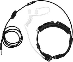 Resim Sreuyong 3.5mm fiş -boğaz mikrofon kulaklık gizli ayarlanabilir gizli tüp kulaklık boğaz mikrofon ile akıllı telefonlar için 