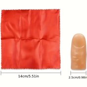 Resim Magic Trick Kit - Kireç Parmağı Püsküllü ile Kırmızı Kare Başlık, 14.0cm x 5.99cm - Gençler ve Yetişkinler için Eğlenceli Yenilik Oyuncak, Partiler ve Hediyeler için Mükemmel, Parti Aksesuarı | Eğlenceli Tasarım | Dayanıklı Kireç, Parmak Püskülleri 