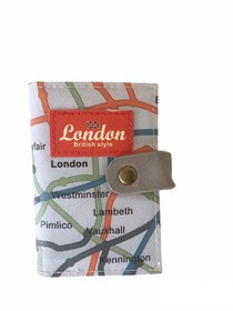 Resim Gri Londra Haritası Kartvizitlik 