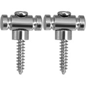 Resim Qingmipy Elektro Gitar Bağcıklı String Tutucu Takımı 2 Adet - Tel Sabitleme Ve Akort Sabitliği - Alüminyum - Gümüş Renk - Vidalı Ve Yüksek/düşük Kollü 