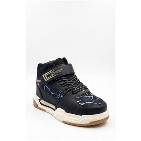 Resim Siyah-bej Erkek Çocuk Işıklı Günlük Bot 388.2024-042 Siyah 