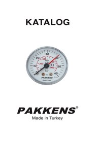 Resim Pakkens 0-60 Bar / 0-800 Psi Basınç Göstergesi Ø40mm G1/8”B Arka Bağlantılı CL2.5 