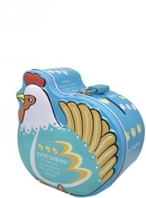 Resim Hyd Anahtarlık Kumbara Sevimli Metal Kilitli Kumbara Sevimli Tavuk Bozuk Para Çocuk Kumbarası 