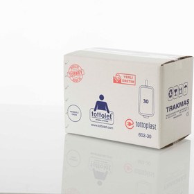 Resim Tottoplast® - Tottolet Hijyenik Klozet Kapak Rulosu 30’lu -- 1 Koli 30 Rulo (ELEKTRİKLİ Tottolet uyumlu) 