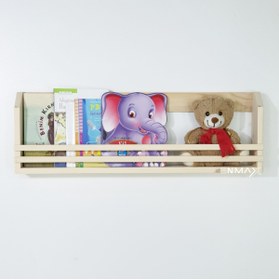 Resim Shopkutuk Ahşap Montessori Çocuk Odası Bebek Odası Kitaplık Duvar Rafı 