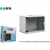 Resim S-LINK 7U 530x400 Soho Rack Kabinet (Demonte) 