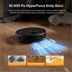 Resim Roborock 10.000 Pa Emiş Güçlü Halı Tanıma Mop Kaldırma ve Sıcak Su ile Mop Yıkama Kurutmalı Robot Süpürge Qrevo L 
