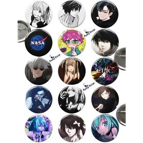 Resim Trend-12 Manga Anime Kpop Temalı Rozet Seti 44 Mm- 30 Adet Çok Renkli 