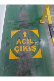 Resim tabelacım Acil Çıkış Boya Şablonu Tabela 