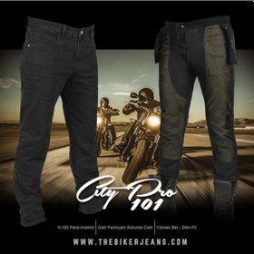 Resim The Biker Jeans - City Pro101 Kevlar Korumalı Motosiklet Pantolon 