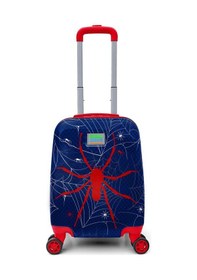 Resim Yaygan Coral High Kids Lacivert Kırmızı Örümcek Desenli Çocuk Valizi 16739 
