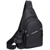 Resim Youmex Erkekler İçin Oxford Kumaş Çanta, Su Şişesi Cebi, Telefon-anahtar-parafon Tutucu, Serbest Eller, Siyah Siyah 