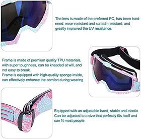 Resim aqxreight Motosiklet Bisiklet Gözlükleri UV Dayanıklı Spor Gözlükleri Dış Mekan Için Rüzgar Geçirmez Elastik Bant 