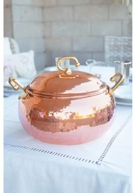 Resim Bakır Tencere Tombul Model 3 Lt 