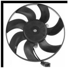 Resim Volkswagen Golf7 Golf8 18 Ve Sonrası Uyumlu Fan Motoru Davlumbazlı 400mm 9 Kanat 1115208 00 Wısco 
