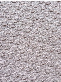 Resim Yüksek Kalite Triko Örme Kumaş Bebek Battaniyesi 4"lü Paket 100x110 Cm 0-3 Ay %100 Organik Krem 