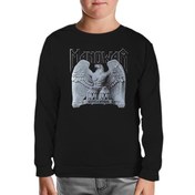 Resim Manowar - Logo Siyah Çocuk Sweatshirt 