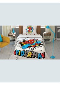 Resim Taç Lisanslı Pike Takımı Spiderman Super Hero Queen 120x200 Tek Kişilik 