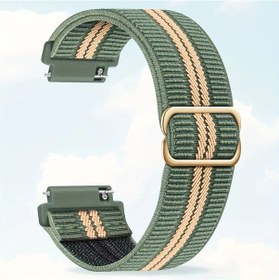 Resim Gaojunshop01 Asker Yeşili 20mm Erkek Kadın Ayarlanabilir Tokalı Esnek Naylon Kayış 