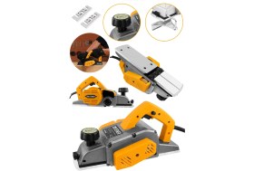 Resim Steiner Alman 4200 W Bakır Sargı Metal Şanzıman Motor Korumalı Çift Bıçaklı Planya Rende Makinesi + 2 Bıçak 