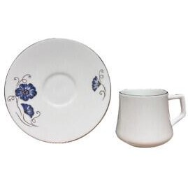 Resim Evaliza Nostalji Kelebek Double 6 Kişilik Kahve Fincan Takımı 130 ml 