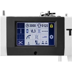 Resim Typical Gc-6930a-md3t Step Motor Kontrol Üniteli Kapalı Kartel Çift Bıçak Nfc Özellikli Dikiş Makinası 