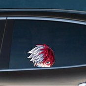 Resim hediyenebak 2'li Anime Todoroki Araç, Araba, Oto, Motorsiklet, Kask, Laptop, Cam Sticker 15x12 cm 