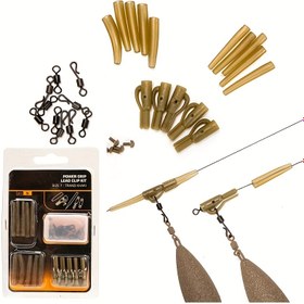 Resim 30 Parça Avrupa Sazan Balıkçılığı Aksesuar Seti - Döner Hortum ve Büyük Misina Kiti 