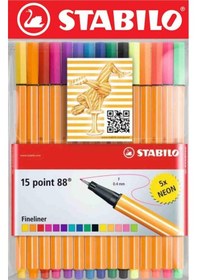 Resim Stabilo Point 88 Fineliner Kalem Seti 15 Adet 