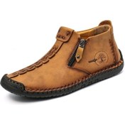 Resim Sones Erkek Martin Boots Büyük Beden Botlar Eğlence Takım Botları Sarı Kahverengi Çok Renkli 