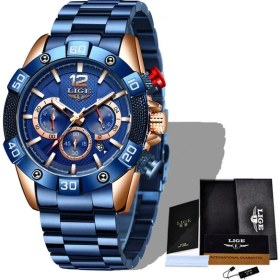 Resim Hanyang Tüm Mavi Yeni Izle Erkekler 2023 Lıge Moda Silikon Kuvars Erkek Saatler Üst Marka Lüks Erkekler Iş Su Geçirmez Spor Kronograf Saat (Yurt Dışından) 