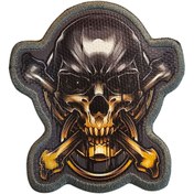 Resim ISG Airsoft ALTIN KAFATASI CROSSBONES PATCH – STİL 