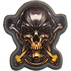 Resim ISG Airsoft ALTIN KAFATASI CROSSBONES PATCH – STİL 
