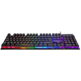 Resim Everest Kb-24 Siyah Rainbow Q Membrane Oyuncu Klavyesi 