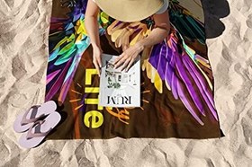 Resim Mikrofiber teknolojisi ile üretilen hafif ve kum tutmayan plaj havluları – 75X130-90x150 cm 