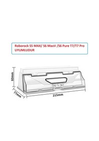 Resim Roborock Uyumlu S5 Max / S6 Maxv /s6 Pure T7/t7 Pro Robot Süpürge Toz Haznesi Uyumlu 