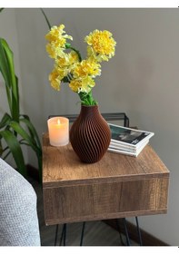 Resim Lıva Bohem Vazo Kahverengi 