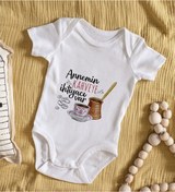 Resim Bitmeyenkartus Bk Kids Annemin Kahveye Ihtiyacı Var Tasarımlı Bebek Body Zıbın - Çok Renkli 