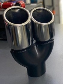 Resim 76 Mm Içi Boş Sağ Çıkışlı Egzoz Ucu 