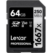 Resim Lexar 64gb Professional 1667x Uhs-ıı Sdxc Hafıza Kartı Uyumlu 