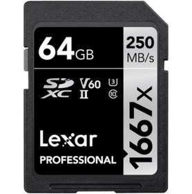 Resim Lexar 64gb Professional 1667x Uhs-ıı Sdxc Hafıza Kartı Uyumlu 